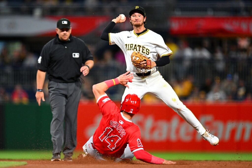 los angeles angels vs pittsburgh pirates match player stats