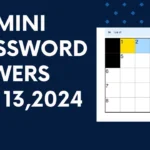 NYT Mini Crossword Answers for July 13, 2024