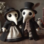 husband and wide plague doctor plush